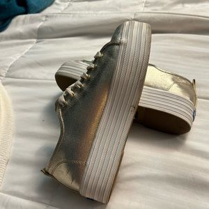 Keds  platform sneakers gold